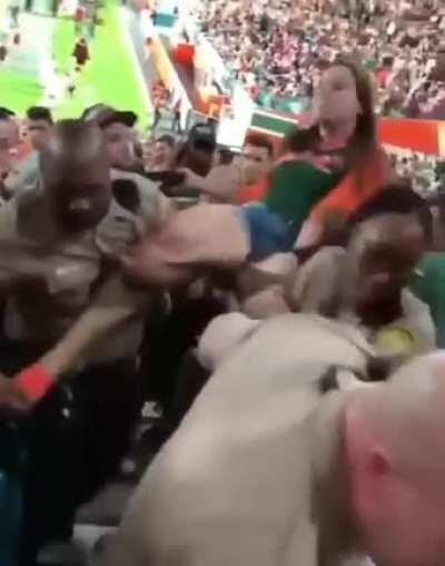 Slapping a cop at a baseball game