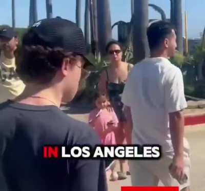 Four Jewish guys walking in LA