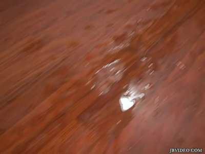 Hunter Bryce squirting through pantyhose