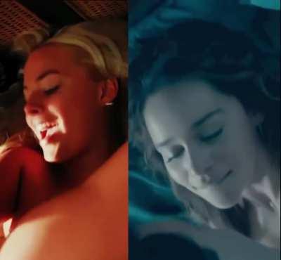 Who are you pumping a baby making load into Margot Robbie or Emilia Clarke ?