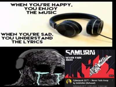 song hits different after you finish the game