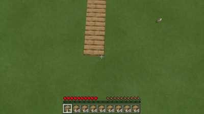 After a lot of practice, I manage to make a bridge! (for a couple of seconds)