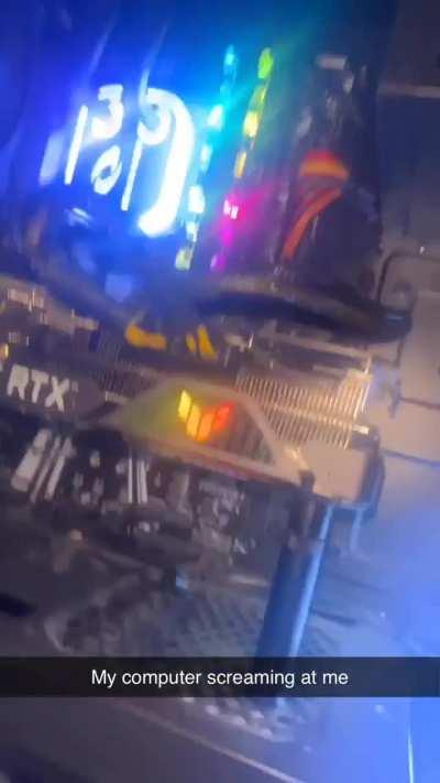 PC IS LITERALLY SCREAMING AT ME