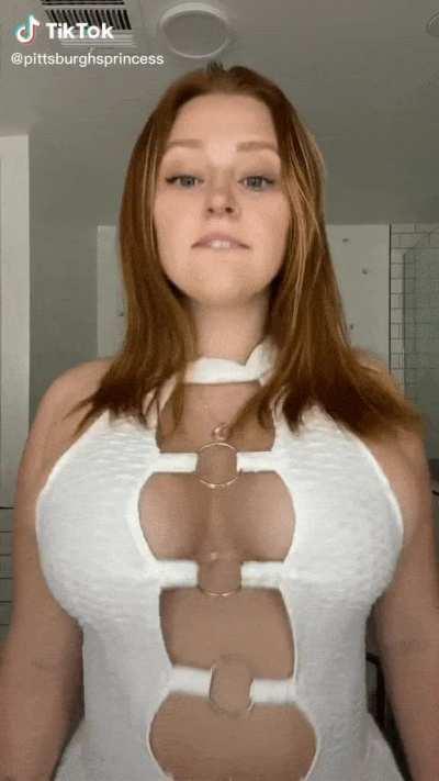 massive natural juggs epic cleavage jiggling and bouncing