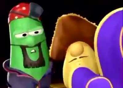 Yooo Veggie Tales called it big time