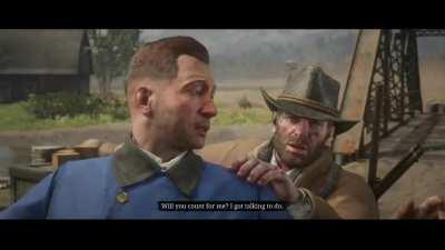 (SPOILER) Even with death lurking round the corner, our guy is still cracking out jokes!