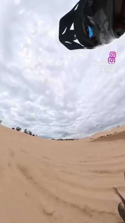 Biking in the dunes
