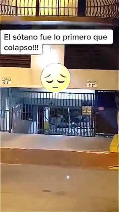 New TikTok video taken of Champlain South North Parking Garage entrance shows debris falling from garage ceiling minutes before collapse. Video taken at 1:18 AM, collapse started 1:22 am.