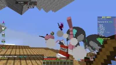 Bedwars tryhards in a nutshell