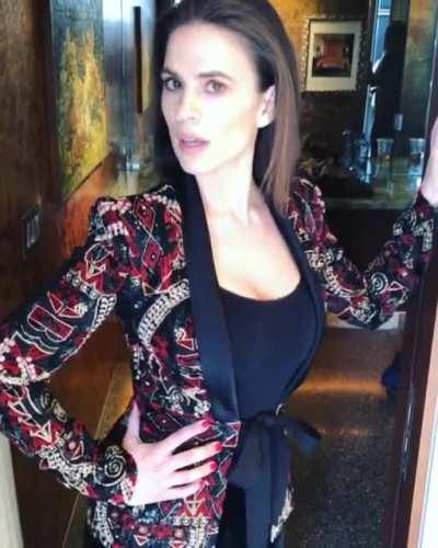 Hayley in the doorway