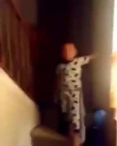 You can see the kid is hiding the pain [NOT OP]