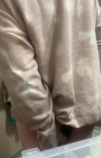 Picking from under my sweater 