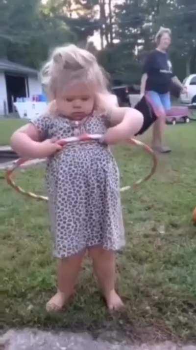 To hula hoop like the big kids