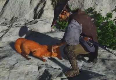 [Gif] [Ghost of Tsushima] I can't wait to pet a fox in Ghost of Tsushima