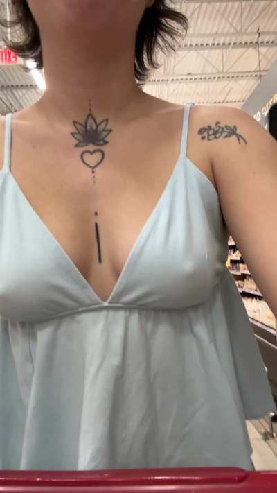 my nips greeting everyone i walk past