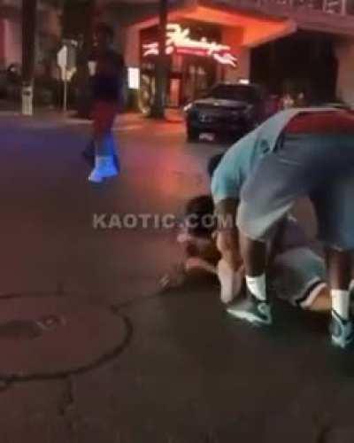 knocked out and looted