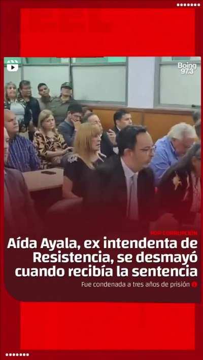 Ex intendenta de Resistencia se desmayo cuando recibía la sentencia 