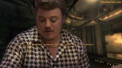 Ricky tries to get a job at Helios One