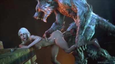 Werewolf Cock Is Too Much To Handle [The Witcher]