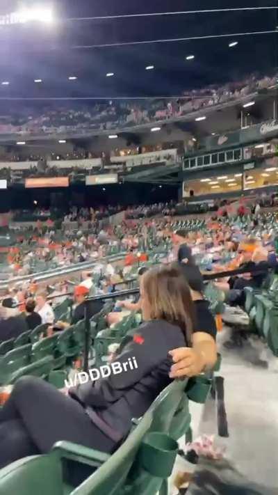 Had soo much fun at the ballgame that I flashed my tits😜