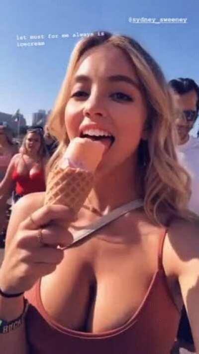 I wish I was ice cream lol