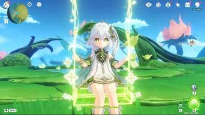 Nahida Idle 2 Animation Change via Genshin Null