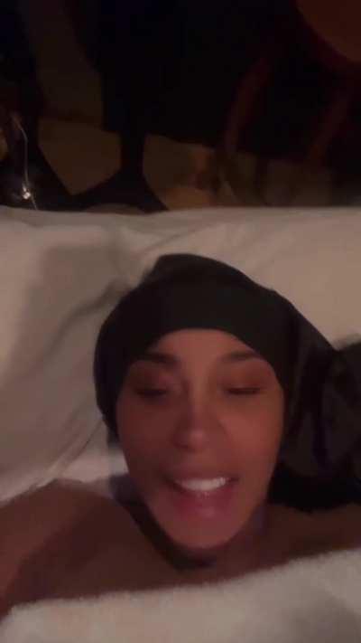 Nip slip while getting massage 😳