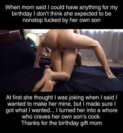 Getting to fuck her senseless is the best gift a son could ask for