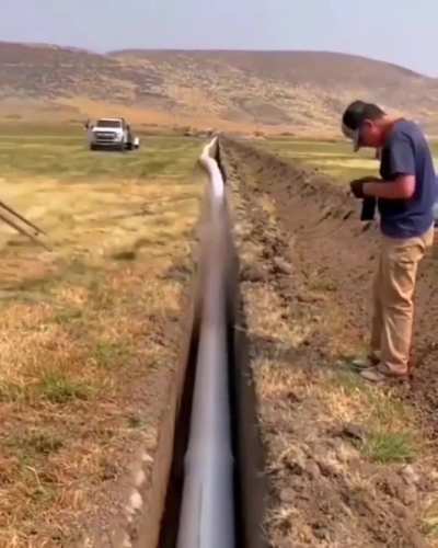 Effortless pipe laying