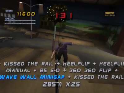 THPS2 Skatestreet 3.5 Million Point Combo