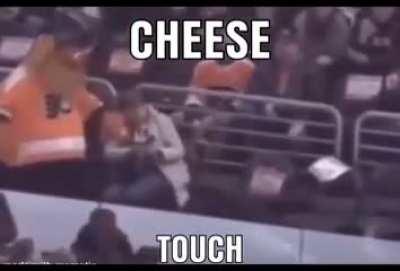 He looks so happy :D