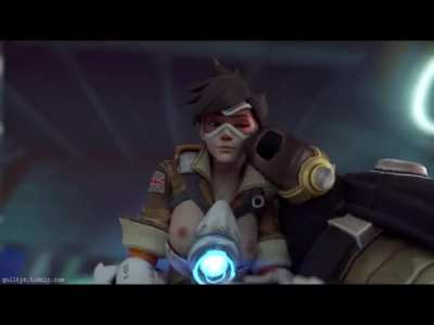 Tracer Gets Her Ass Split Open
