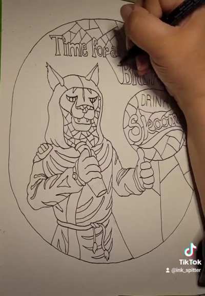 Skooma break - My Illustratober that I drew today