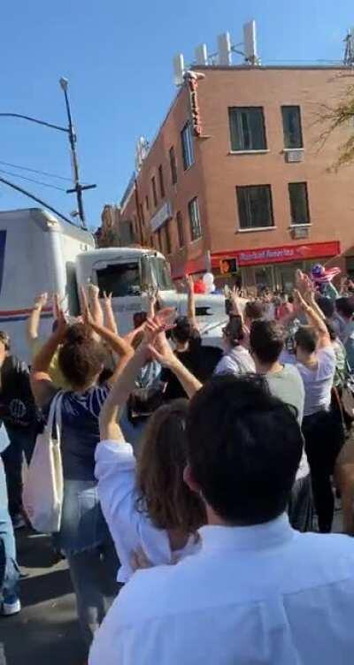 This is how Atlantic and Court responded to a USPS truck after Biden’s victory. They delivered for us