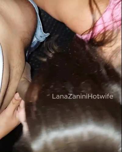 My wife put on her pink jumpsuit and we went to the gloryhole. I love seeing her like this