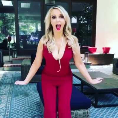 Jiggling those big milf tits for us