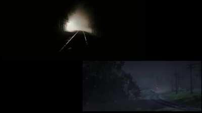 Some people seem to not realize that this train robbery scene's cinematography was actually heavily inspired by a movie