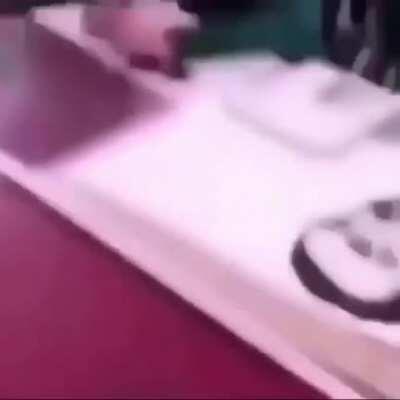 Fingers were and option.