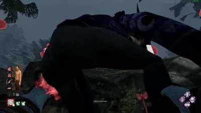 There is spot on Macmillan hill where survivor can crouch right at your face