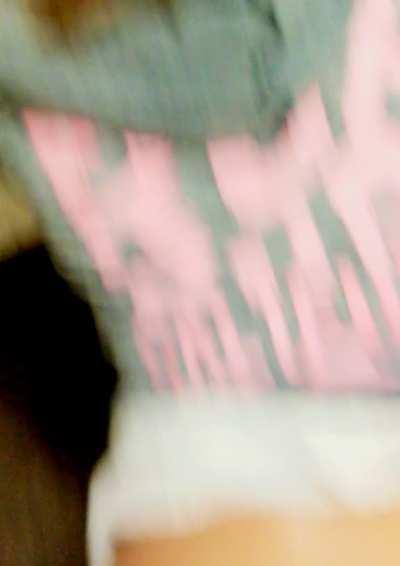 Clapping while being fucked in public bathroom