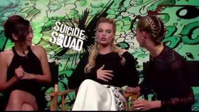 Margot Robbie and Karen Fukuhara