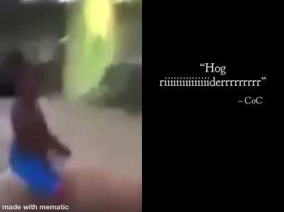 Guy who likes to ride hogs