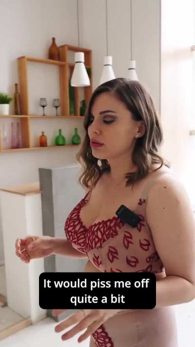 Olga shares her experience of being bullied at school because of her big breasts. Subtitles by me