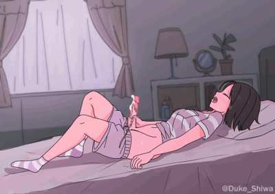 It must have felt great - Hentai futanari stroking and cumshot 💦