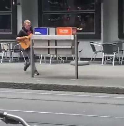 Hyped himself up for the fight