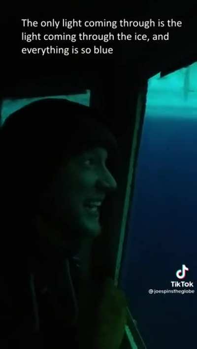 Underwater ‘observation tube’ at McMurdo station, Antarctica