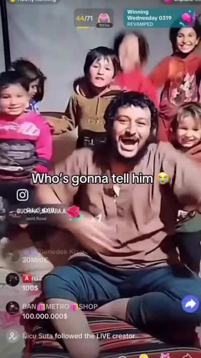 Who’s gonna tell him