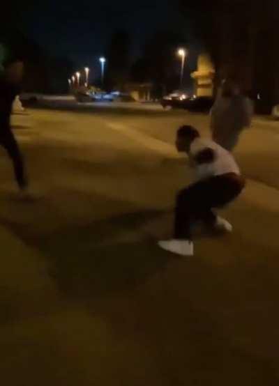 I would’ve stay down, but that guy kept getting up.