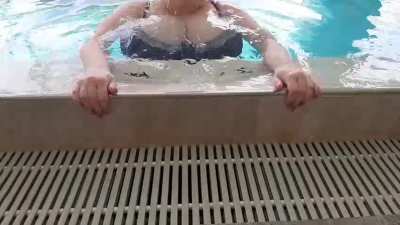 My tits even amuse me, especially in the water
