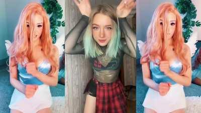 me and you - no-nude TikTok dance tease, with ahegao and magic bomb, first chorus